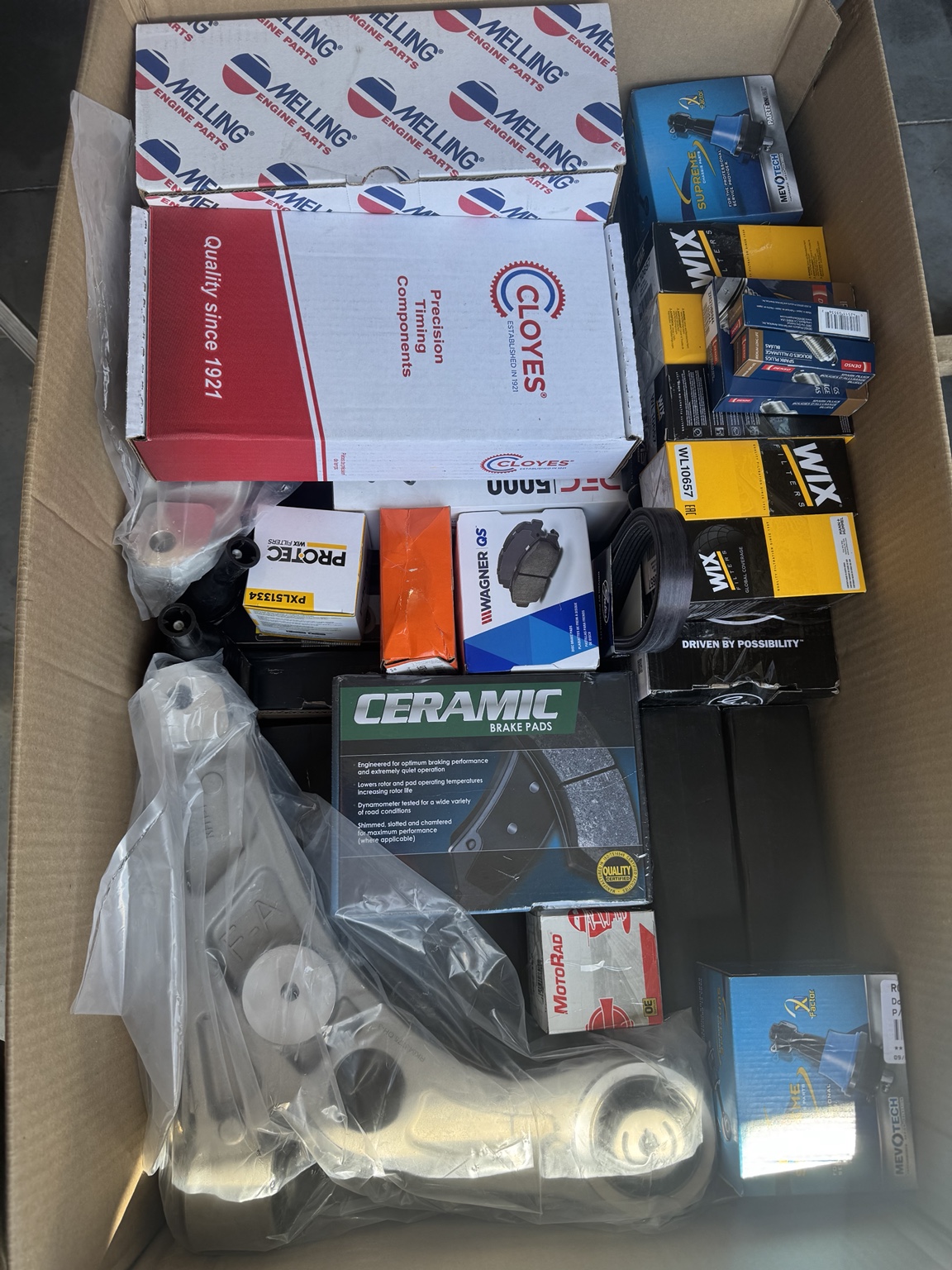 Geprüfte Teile und ihre Verpackung bei der Konsolidierung